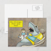Haaien, sterker dan uw angstgevoelens Briefkaart (Voorkant / Achterkant)