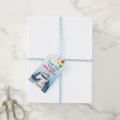 Haaien Thema Fintastisch Kinderverjaardag Bedankt Cadeaulabel (Met Touw)