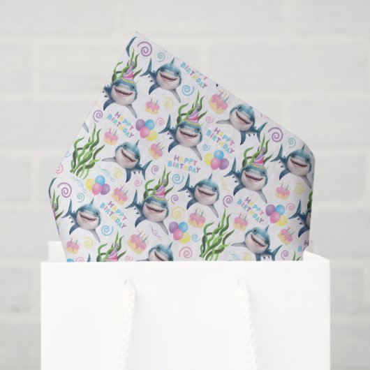 Haaien Tissue Papier (Cadeauzakje)