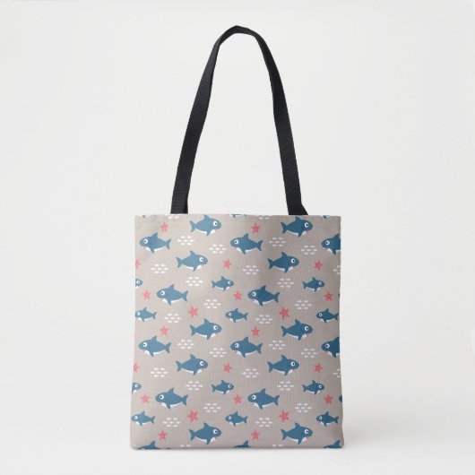 Haaien Tote Bag (Voorkant)