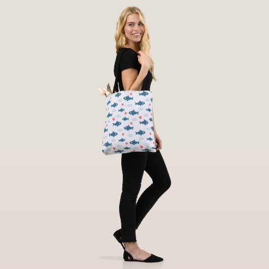 Haaien Tote Bag (Op model)