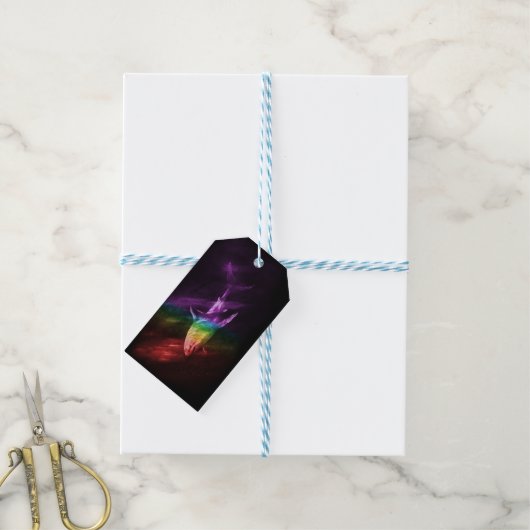 Haaien trots cadeaulabel (Met Touw)