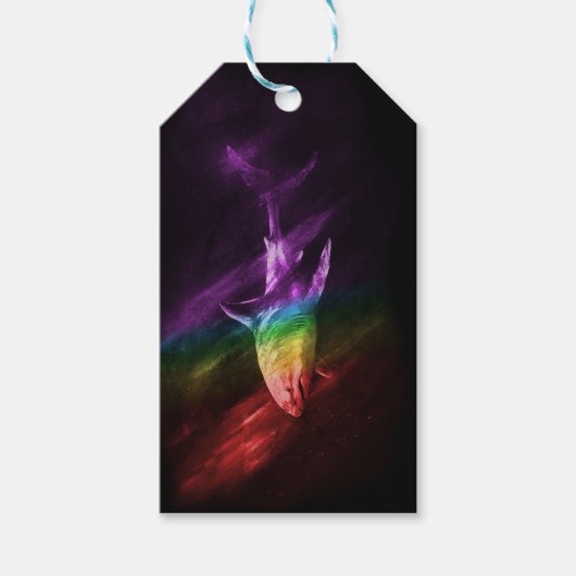 Haaien trots cadeaulabel (Voorkant)