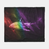 Haaien trots fleece deken (Voorkant (Horizontaal))