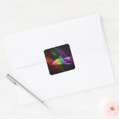 Haaien trots vierkante sticker (Envelop)