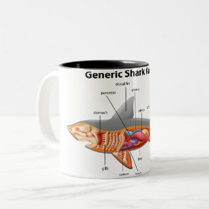 Haaien Tweekleurige Koffiemok