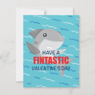 Haaien Valentijnskaart Feestdagenkaart