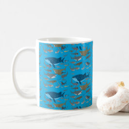 Haaien van de oceanen koffiemok