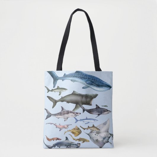 Haaien van de wereld tote bag (Voorkant)