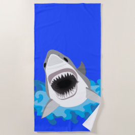 Haaien van Waves Scuba Diver Strandlaken