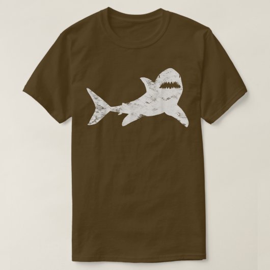 Haaien Verhard Koel VintageShark Bite T-shirt (Design voorkant)