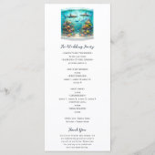 Haaien & Vis Aquatisch Waterverf Aquarium Programm Programmakaart (Achterkant)