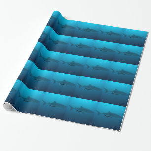 Haaien Vis Oceaanwater Tropisch Strand Vrede Liefd Cadeaupapier