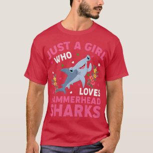 Haaien vissen alleen maar een meisje dat van Hamme T-shirt