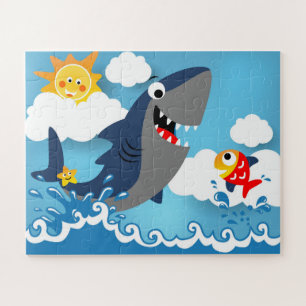 Haaien Vissen Zachte Zeeen Levensduur Kinder Puzzl Legpuzzel