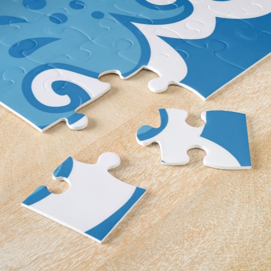 Haaien Vissen Zachte Zeeen Levensduur Kinder Puzzl Legpuzzel (Zijkant)