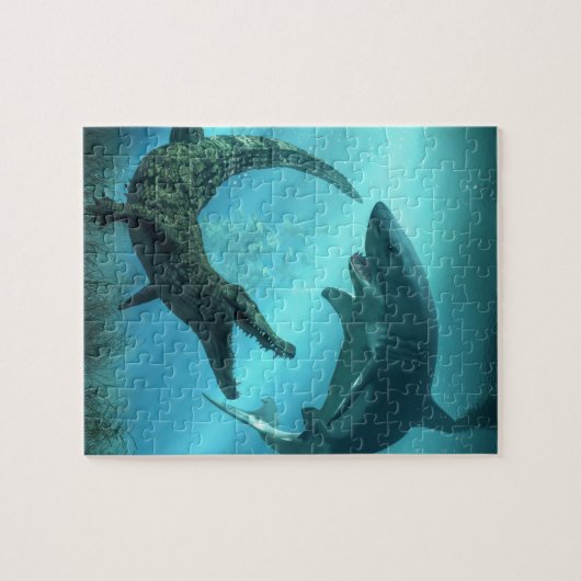 Haaien vs Krokodil Legpuzzel (Horizontaal)