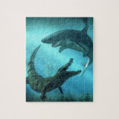 Haaien vs Krokodil Legpuzzel (Verticaal)