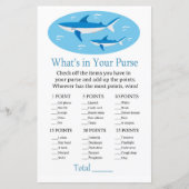 Haaien Wat zit er in je baby shower met handtas (Voorkant)