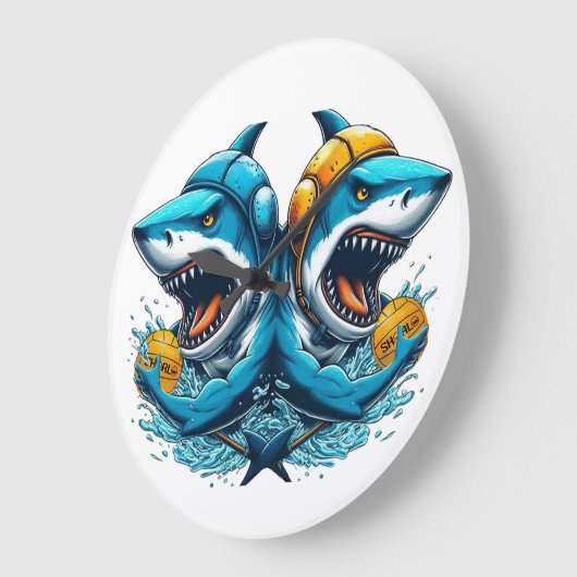 haaien water polo klok (Hoek)