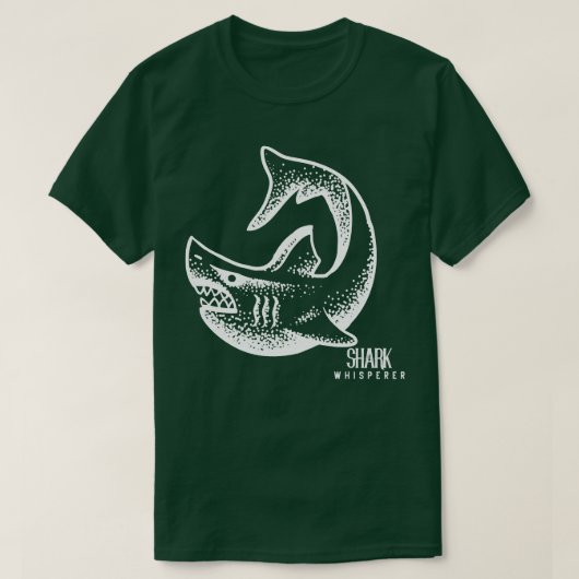 Haaien Whisperer Great White Zee Creatinine Pullov T-shirt (Design voorkant)