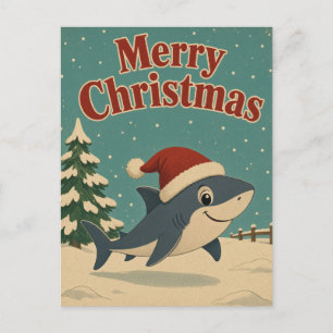 Haaien Winter Tuin Dier Kerstmis Briefkaart