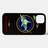 Haaien zee-geïnspireerd Case-Mate iPhone case (Achterkant (horizontaal))