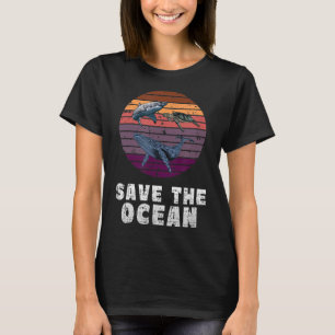 Haaien, Zeeen schildpad, walvis, milieubescherming T-shirt