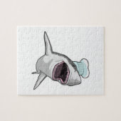 Haaien zoals Cook met Chef-pet Legpuzzel (Horizontaal)