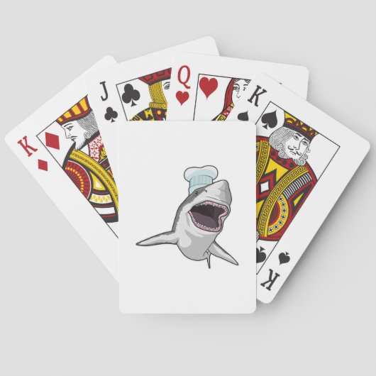 Haaien zoals Cook met Chef-pet Pokerkaarten (Achterkant)