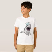 Haaien zoals Cook met Chef-pet T-shirt (Voorkant volledig)