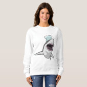 Haaien zoals Cook met Chef-pet Trui (Voorkant volledig)