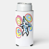 Haaien zomer seltzer blikjeskoeler (Seltzer Achterkant)