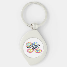 Haaien zomer sleutelhanger
