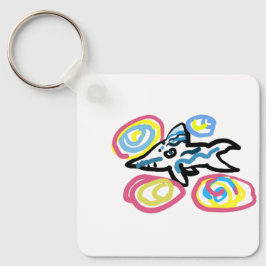 Haaien zomer sleutelhanger