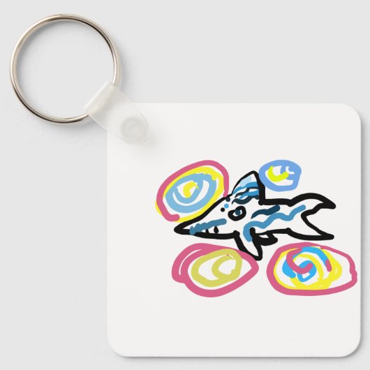 Haaien zomer sleutelhanger (Voorkant)