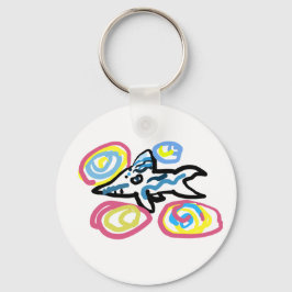 Haaien zomer sleutelhanger