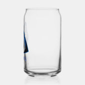 HAAIEN ZULLEN JE DODEN... GRAPPIG CITAAT BLIKVORM GLAS (Links)