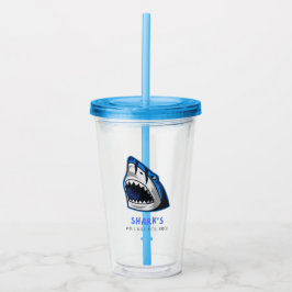 HAaien ZULLEN JE DOODEN BRO... GRAPPIGE UITSPRAAK Acryl Drinkbeker