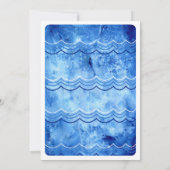 Haaien zwembadfeest kaart (Achterkant)