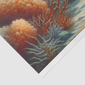 Haaien zwemmen in een koraalrif Decoupage Tissuepapier (Detail)