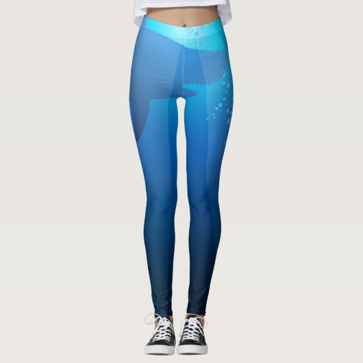 Haaien zwemmen leggings (Voorkant)