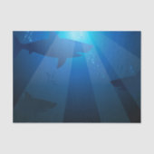 Haaien zwemmen tissuepapier (Voorkant)