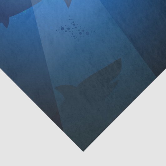 Haaien zwemmen tissuepapier (Detail)