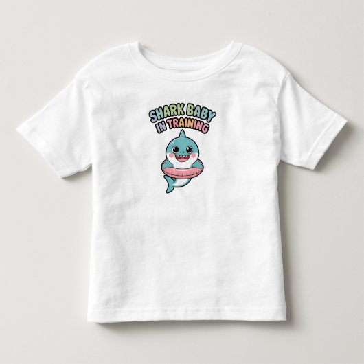 Haaienbaby in training | kinder shirts (Voorkant)