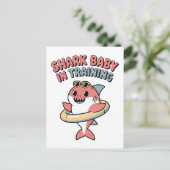 Haaienbaby in training | Kinderen Briefkaart (Staand voorkant)