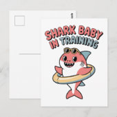 Haaienbaby in training | Kinderen Briefkaart (Voorkant / Achterkant)