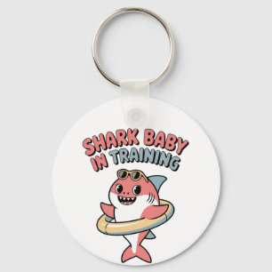 Haaienbaby in training Kinderen Sleutelhanger