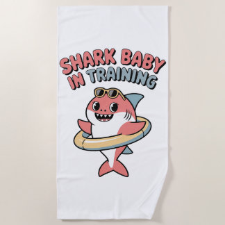 Haaienbaby in training | Kinderen Strandlaken