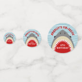 haaienbeet elke leeftijd verjaardagsfeestfoto confetti (Voorkanten)